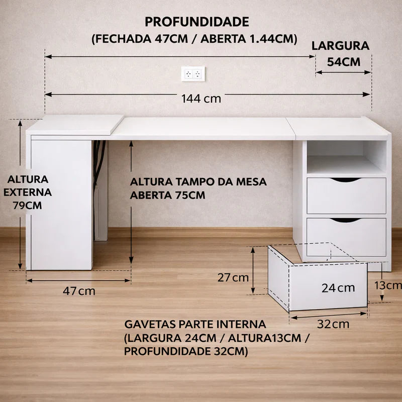 Mesa Cômoda Portátil