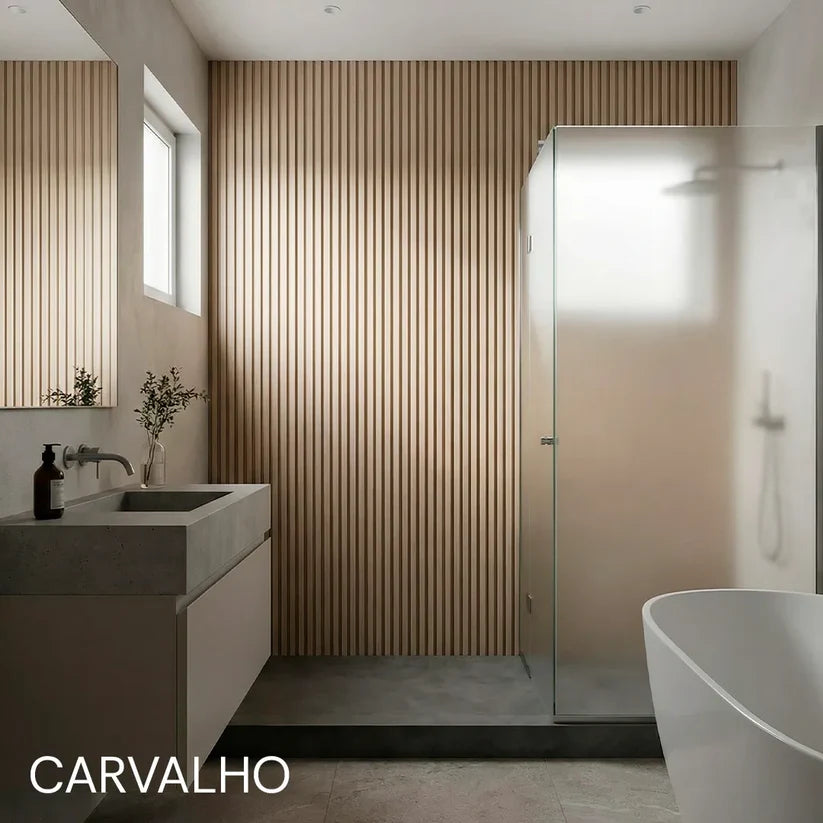 Painel de Ripa Laminado Autocolante Auréon - Sofisticação e Conforto em Cada Detalhe 🔥Queima de Estoque🔥