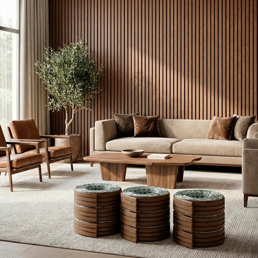 Painel de Ripa Laminado Autocolante Auréon - Sofisticação e Conforto em Cada Detalhe 🔥Queima de Estoque🔥